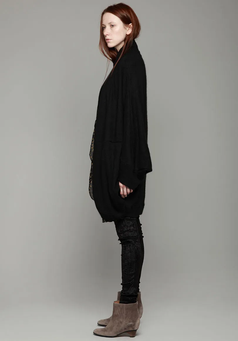 Angora Chiffon Jersey Cardigan