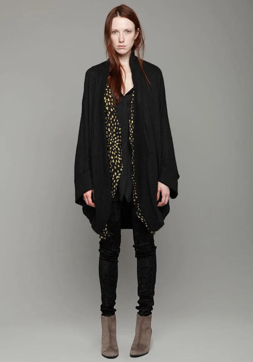 Angora Chiffon Jersey Cardigan