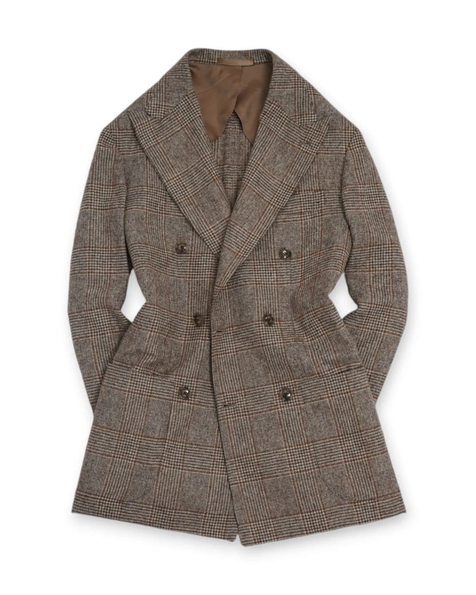 Barba Napoli - Beige/Brown Prince Of Wales Sports Jacket 52