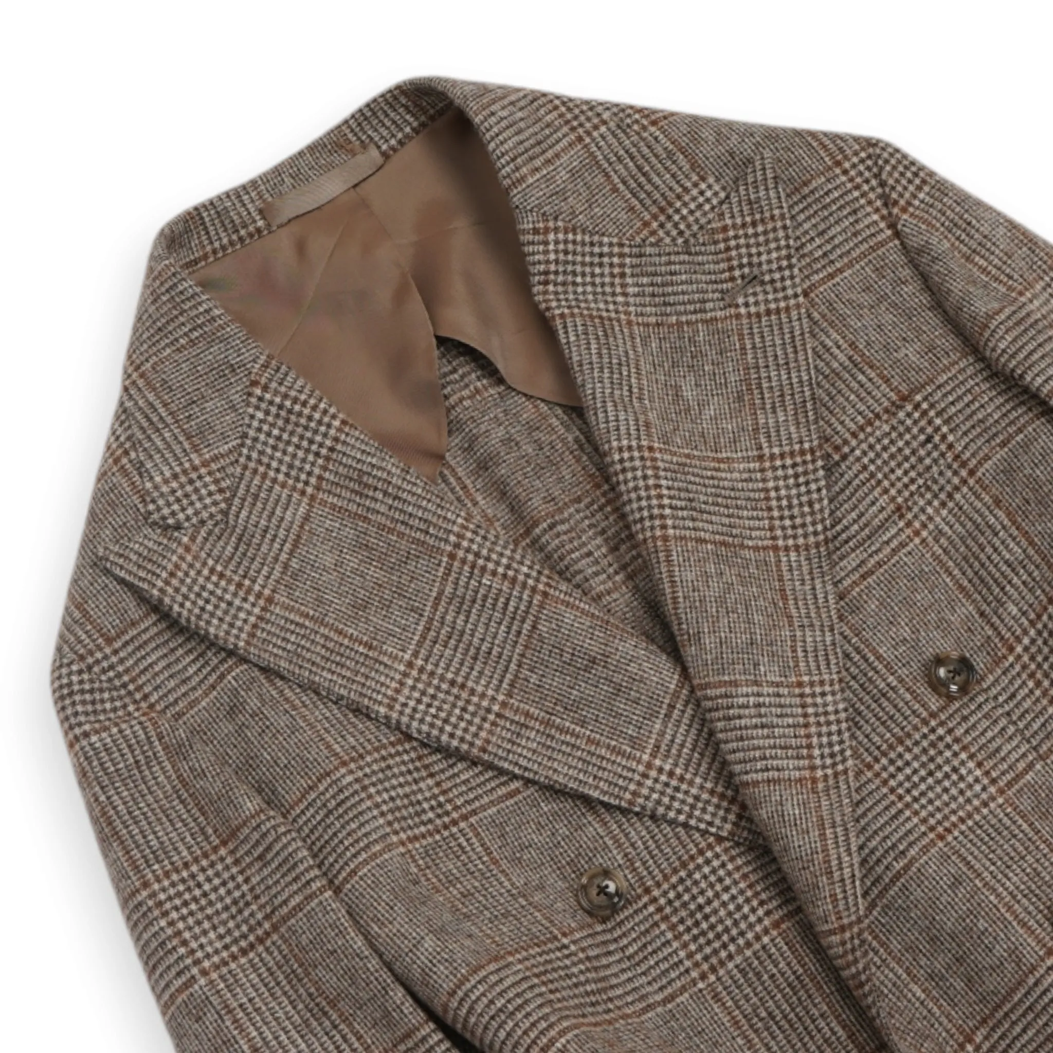 Barba Napoli - Beige/Brown Prince Of Wales Sports Jacket 52