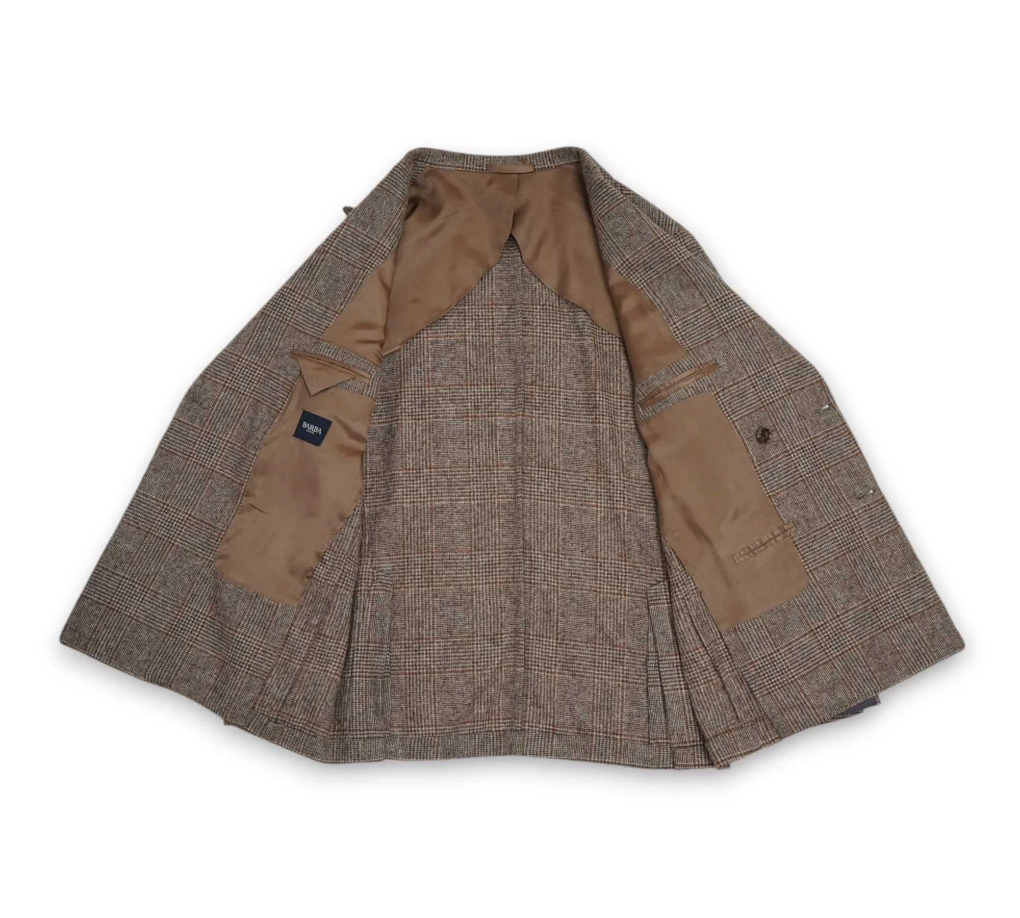 Barba Napoli - Beige/Brown Prince Of Wales Sports Jacket 52