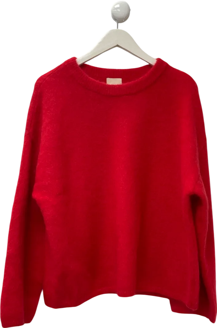H&M Red Knitted Jumper UK M