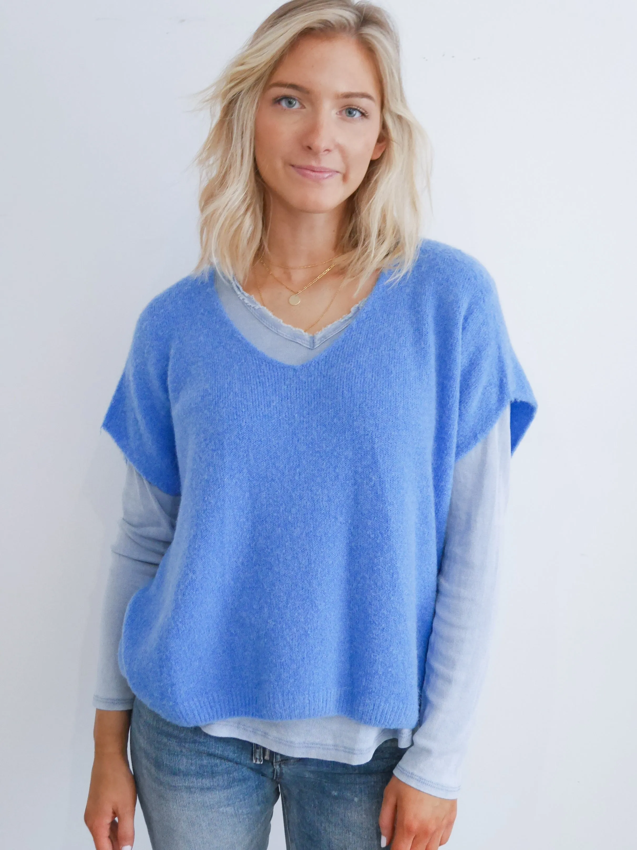 Harriet Knit Cornflower Blue