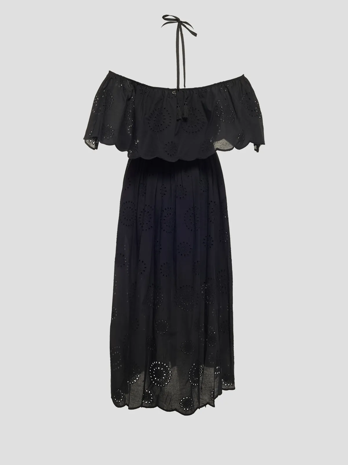 Off-Shoulder Cotton Dress