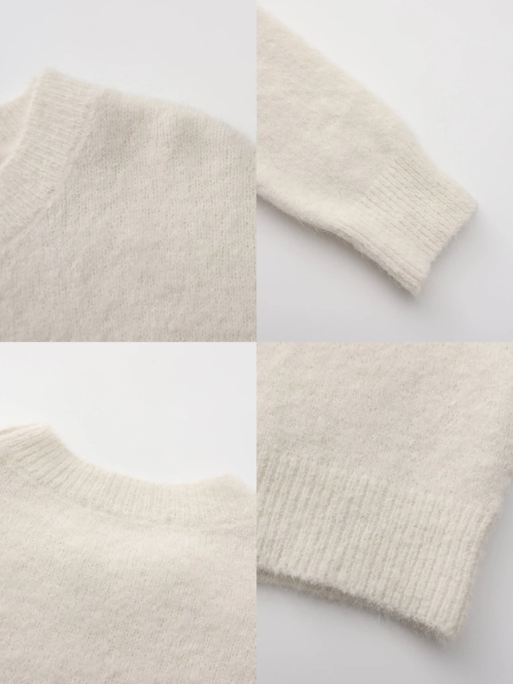 ONE BY CUBIC Brushed Alpaca Knitwear Jumper