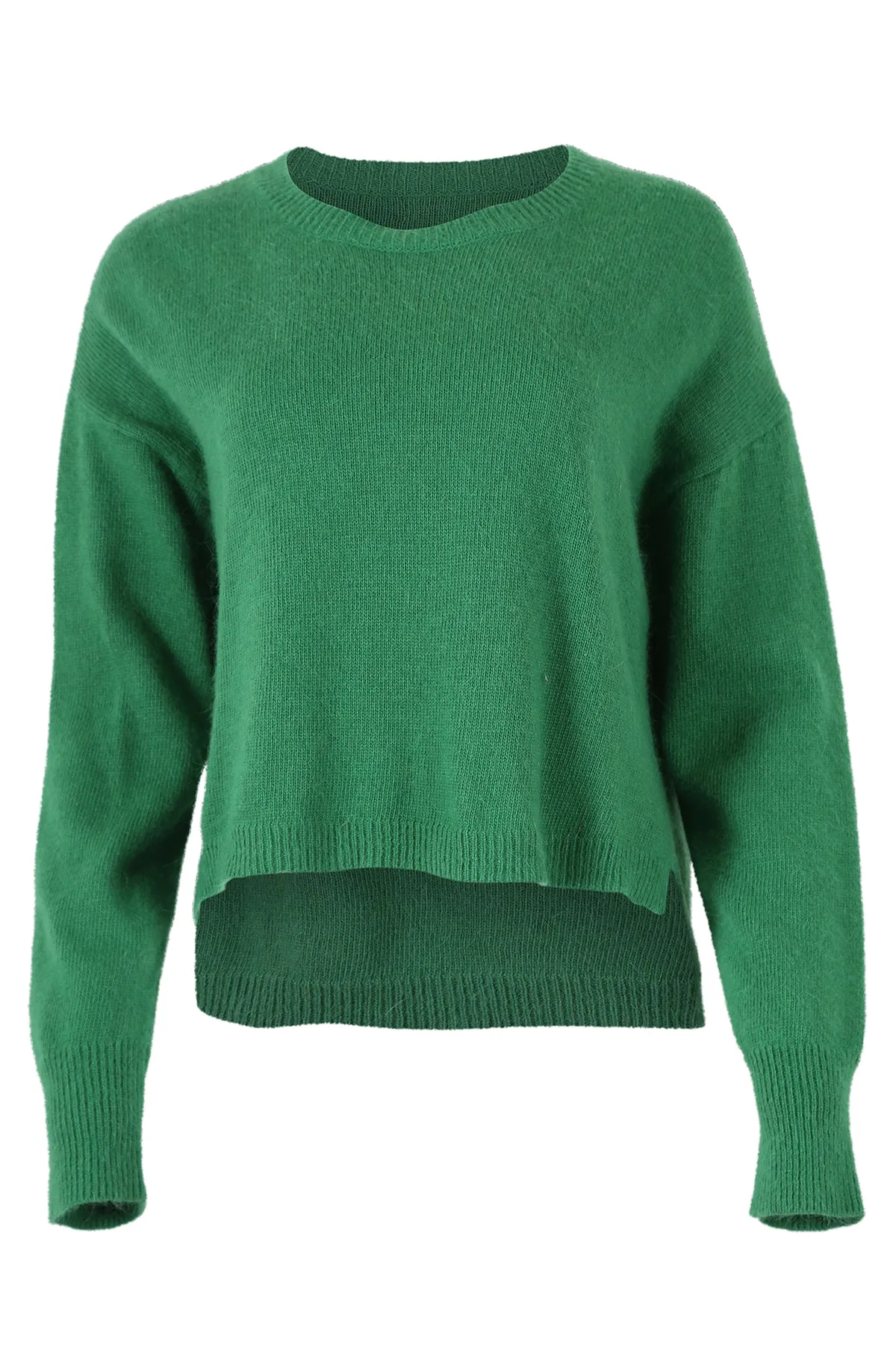 Portland Sweater Emerald Green in Angora